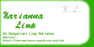 marianna limp business card